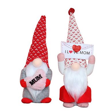 I Love Mom Gnomes Faceless Plush Doll, Heartwarming Mother's Day Gift With Whimsical Design