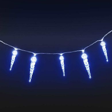 Acrylic Xmas Icicle Lights, White, Energy-saving, Illuminate Your Holidays With Remote Control Ease