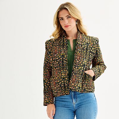 Women s Farmers Market Ruffle Quilted Coat