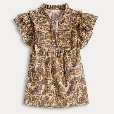 Women's Farmers Market Flounce Sleeve Blouse