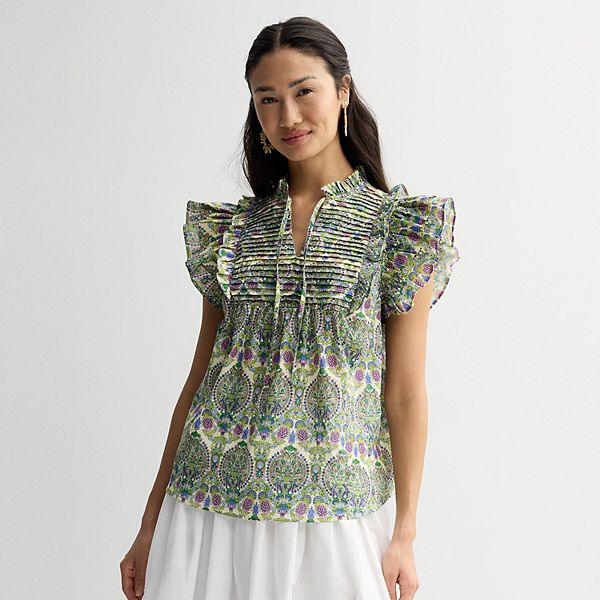 Kampeen Flared Sleeve Blouse