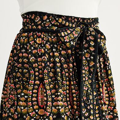 Women's Farmers Market Printed Flare Tiered Maxi Skirt