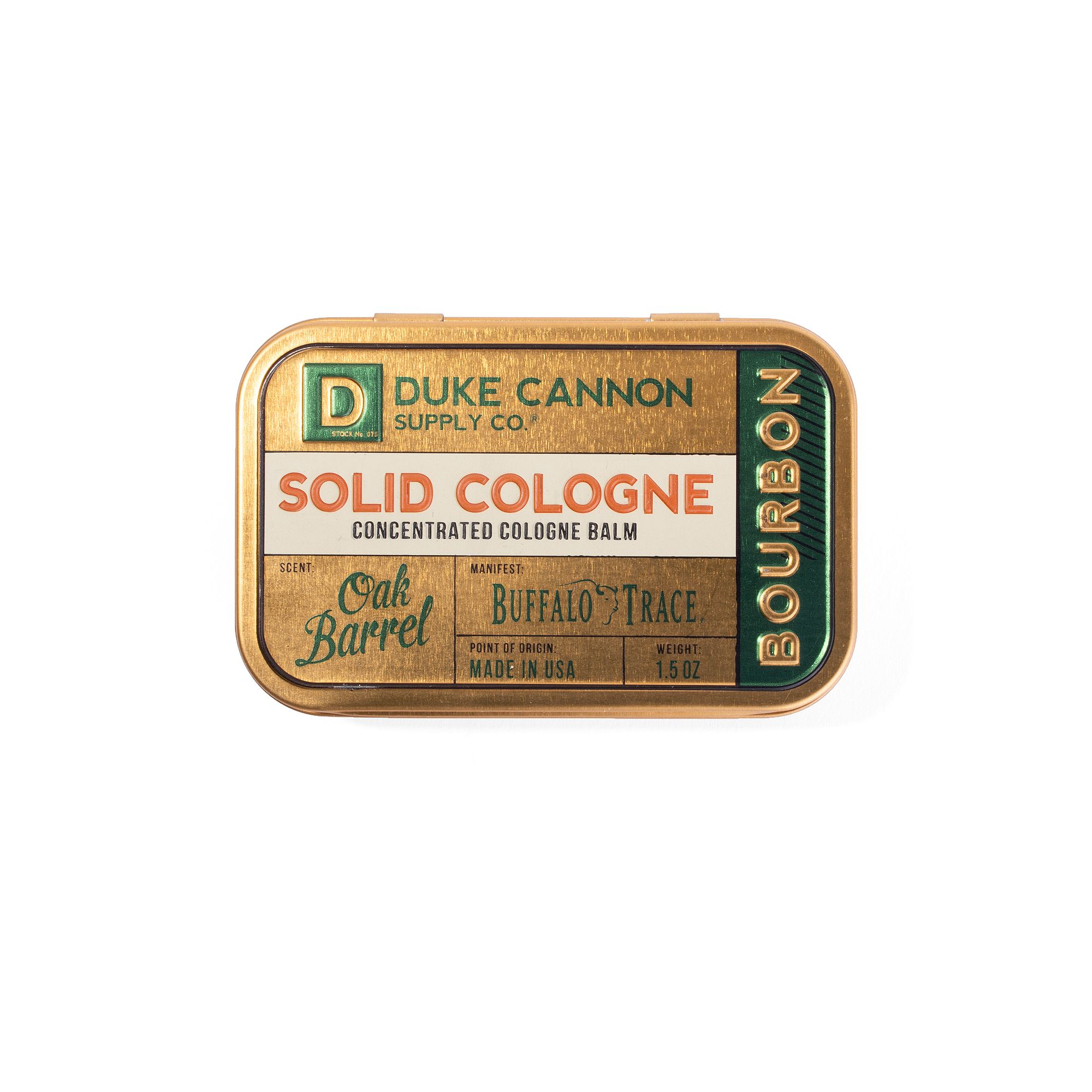 Duke Cannon Solid Cologne - Midnight Swim, Bourbon