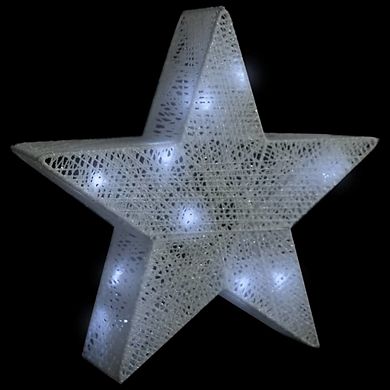 Christmas Decor Stars With Mesh Led, White, Create A Magical Holiday Atmosphere Indoors And Outdoors