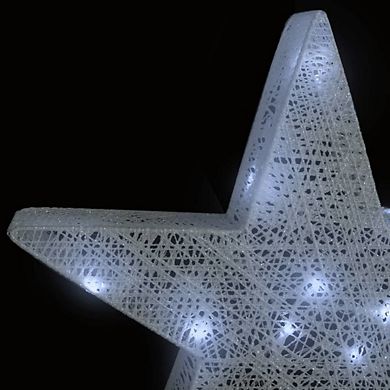 Christmas Decor Stars With Mesh Led, White, Create A Magical Holiday Atmosphere Indoors And Outdoors