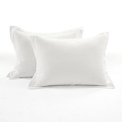 Lush Decor Haniya Solid Waffle Comforter Set