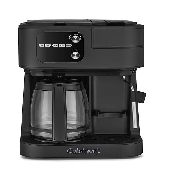 Cuisinart Coffee Center Barista Bar 4-in-1 Combination Coffee and Espresso Maker Matte Black SS-4N1MB