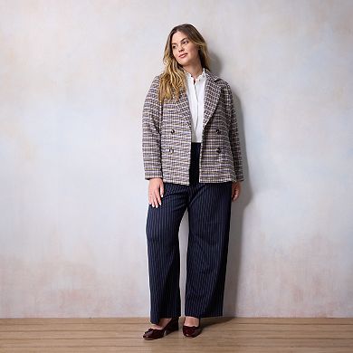 Plus Size LC Lauren Conrad Hidden Placket Button Front Shirt