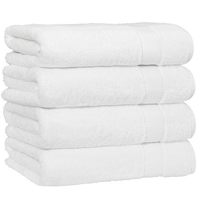 Linum Home Textiles Aegean Long Staple Turkish Cotton Starlight Terry 4-Piece Bath Towel Set