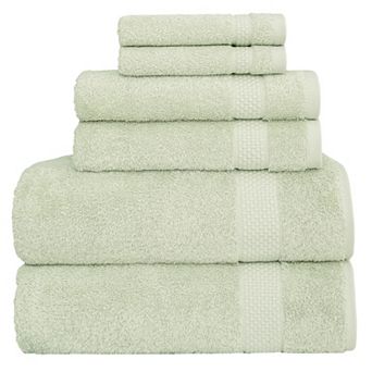 Linum Home Textiles Aegean Long Staple Turkish Cotton Starlight Terry 6 pc Towel Set