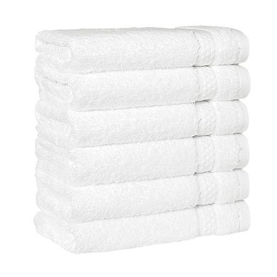 Linum Home Textiles Aegean Long Staple Turkish Cotton Starlight Terry 6-Piece Washcloth Set