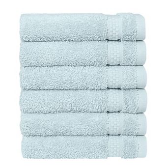 Linum Home Textiles Aegean Long Staple Turkish Cotton Starlight Terry 6 pc Washcloth Set