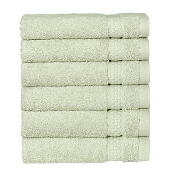 Linum Home Textiles Aegean Long Staple Turkish Cotton Starlight Terry 6 pc Washcloth Set