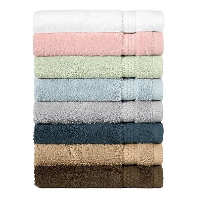 Linum Home Textiles Aegean Long Staple Turkish Cotton Starlight Terry 12-Piece Washcloth Set