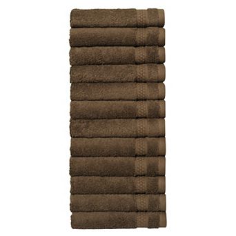 Linum Home Textiles Aegean Long Staple Turkish Cotton Starlight Terry 12 pc Washcloth Set