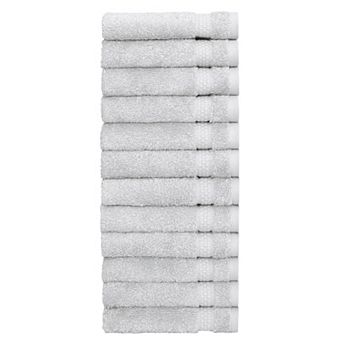 Linum Home Textiles Aegean Long Staple Turkish Cotton Starlight Terry 12 pc Washcloth Set