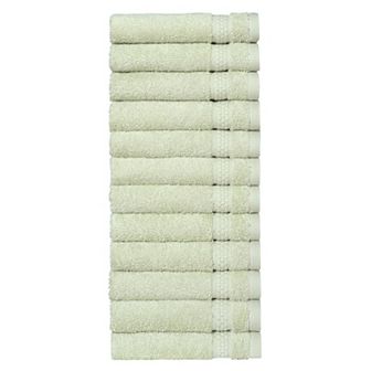Linum Home Textiles Aegean Long Staple Turkish Cotton Starlight Terry 12 pc Washcloth Set