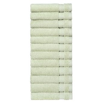 Linum Home Textiles Aegean Long Staple Turkish Cotton Starlight Terry 12 pc Washcloth Set