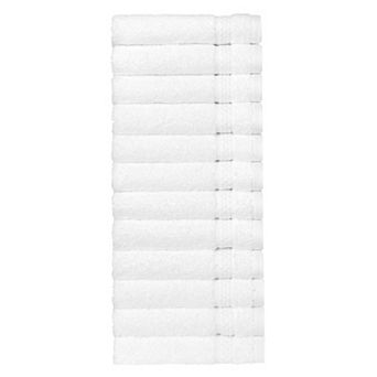 Linum Home Textiles Aegean Long Staple Turkish Cotton Starlight Terry 12 pc Washcloth Set