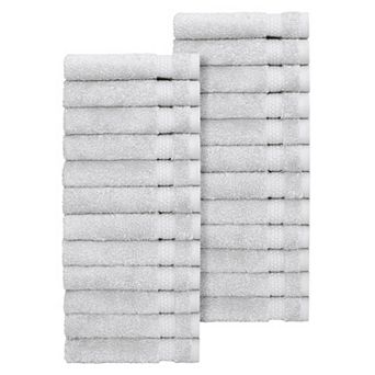 Linum Home Textiles Aegean Long Staple Turkish Cotton Starlight Terry 24 pc Washcloth Set