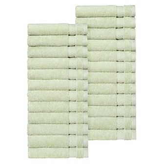 Linum Home Textiles Aegean Long Staple Turkish Cotton Starlight Terry 24 pc Washcloth Set