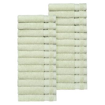 Linum Home Textiles Aegean Long Staple Turkish Cotton Starlight Terry 24 pc Washcloth Set