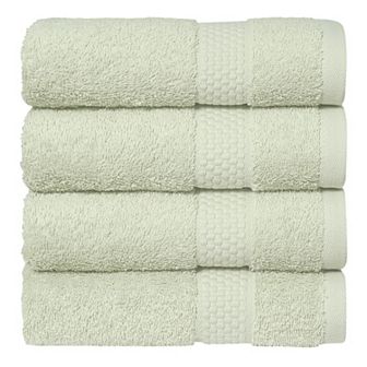 Linum Home Textiles Aegean Long Staple Turkish Cotton Starlight Terry 4 pc Hand Towel Set