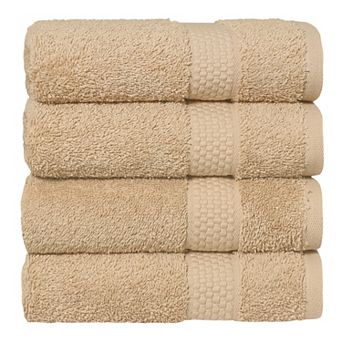 Linum Home Textiles Aegean Long Staple Turkish Cotton Starlight Terry 4 pc Hand Towel Set