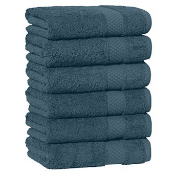 Linum Home Textiles Aegean Long Staple Turkish Cotton Starlight Terry 6 pc Hand Towel Set