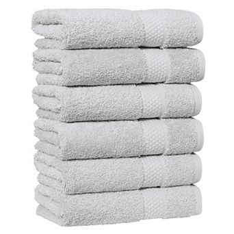 Linum Home Textiles Aegean Long Staple Turkish Cotton Starlight Terry 6 pc Hand Towel Set