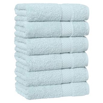 Linum Home Textiles Aegean Long Staple Turkish Cotton Starlight Terry 6 pc Hand Towel Set