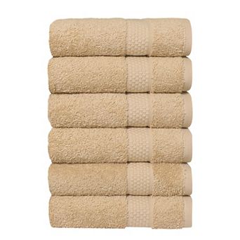 Linum Home Textiles Aegean Long Staple Turkish Cotton Starlight Terry 6 pc Hand Towel Set