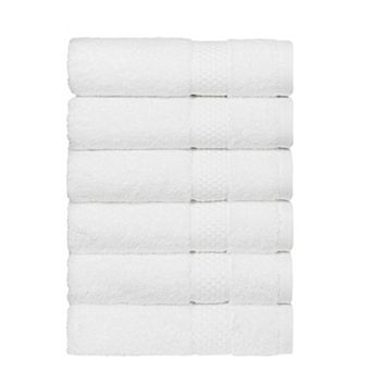 Linum Home Textiles Aegean Long Staple Turkish Cotton Starlight Terry 6 pc Hand Towel Set