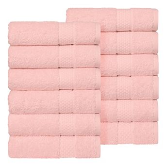 Linum Home Textiles Aegean Long Staple Turkish Cotton Starlight Terry 12 pc Hand Towel Set