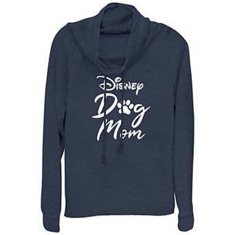 Disney's Dog Mom Women's Cowlneck Graphic Lightweight Long Sleeve