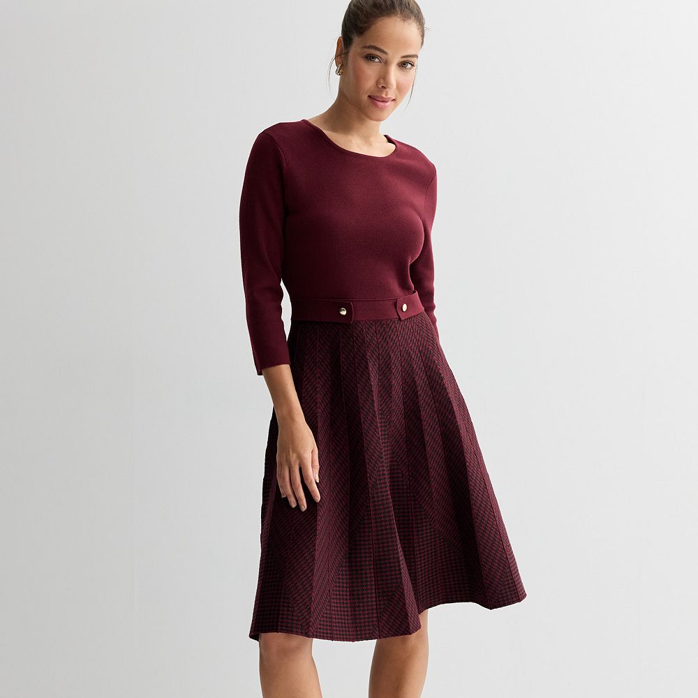 Elegant  Flare Sleeve Sweater Dress main image 1