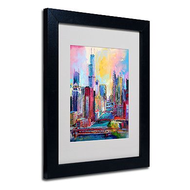 Trademark Fine Art Chicago 3 Matted Framed Wall Art