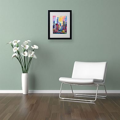 Trademark Fine Art Chicago 3 Matted Framed Wall Art