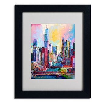 Trademark Fine Art Chicago 3 Matted Framed Wall Art