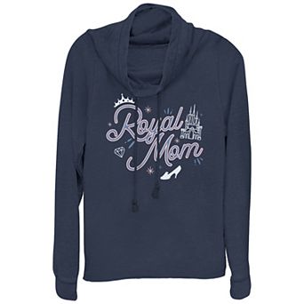 Disney's Cinderella Royal Mom Women's Cowlneck Graphic Lightweight Long Sleeve