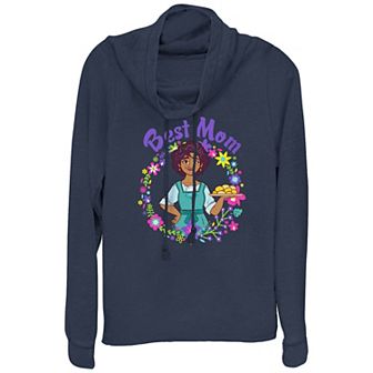 Disney's Encanto Best Mom Women's Cowlneck Graphic Lightweight Long Sleeve