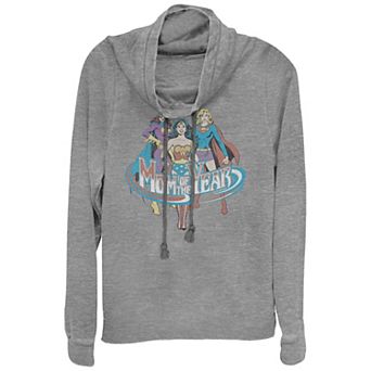 Women's DC Women Mom Of The Year Cowlneck Graphic Lightweight Long Sleeve