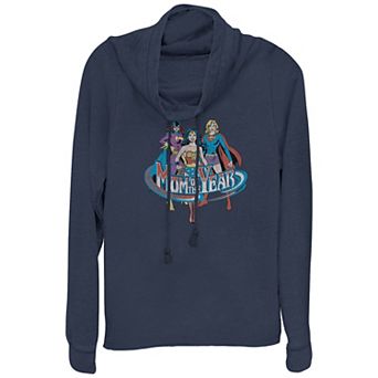 Women's DC Women Mom Of The Year Cowlneck Graphic Lightweight Long Sleeve