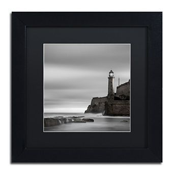 Trademark Fine Morro Lighthouse Matted Framed Wall Art