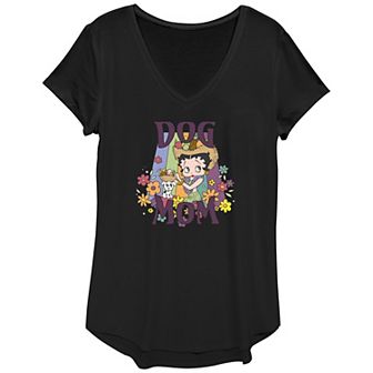 Women's Betty Boop Dog Mom Graphic Tee