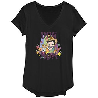 Women's Betty Boop Dog Mom Graphic Tee