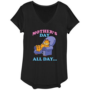 Women's Garfield Mother's Day All Day Graphic Tee