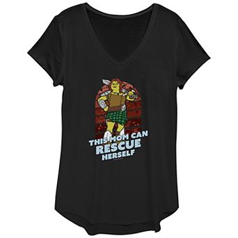 Women's Shrek This Mom Can Rescue Herself Graphic Tee