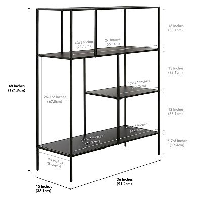 Finley & Sloane Winthrop 48-in. Tall Rectangular Bookcase