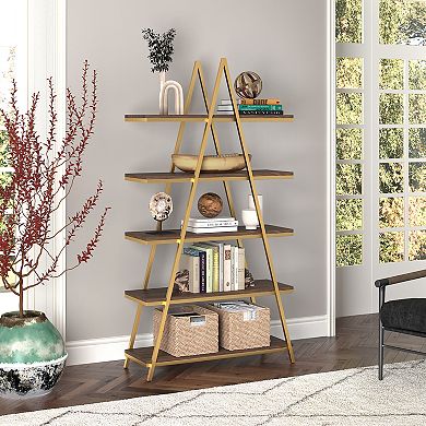 Finley & Sloane Conry 68-in. Tall A-Frame Bookcase